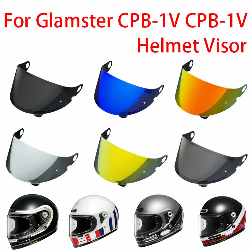 Козырек для шлема GLAMSTER для SHOEI GLAMSTER, ветрозащитная линза, щиток для лица, противотуманный Visière, солнцезащитный крем с защитой от УФ-лучей, Visera Casco Moto