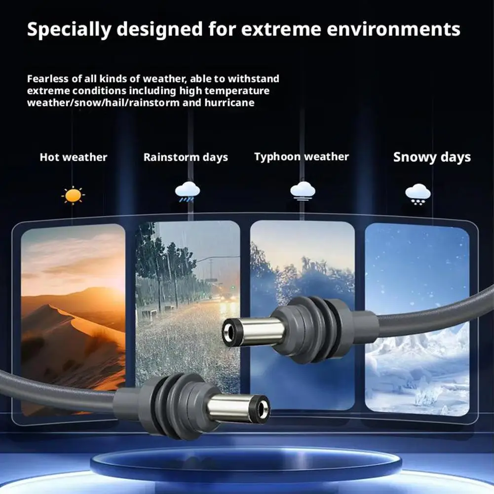 Para Starlink Mini 3 en 1 DC a TypeC/DC/Cable de alimentación de carga de coche IP65 impermeable 3 en 1 a Cable Typec 2464-20AWG para Starlink Mini