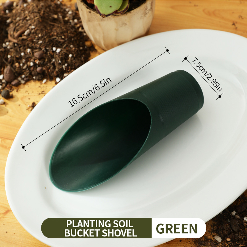 Flower and vegetable planting soil loosening shovel, plastic Phoenix tree plant soil shovel - cylindrical succulent plant soil
