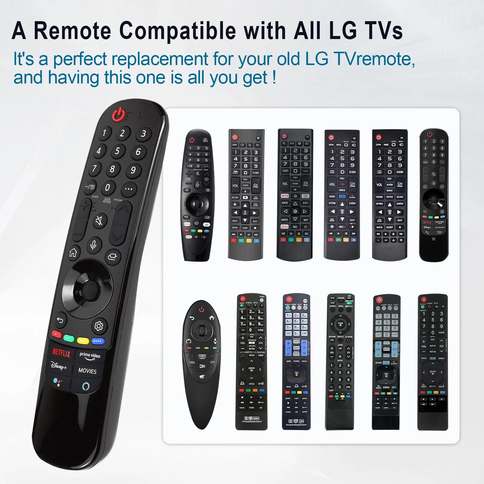 Telecomando universale Forlgsmart-Tv, telecomando magico per LG Uhd Oled Qned Nanocell Miniled 4K 8K Smart TV (nessuna voce Noprint)