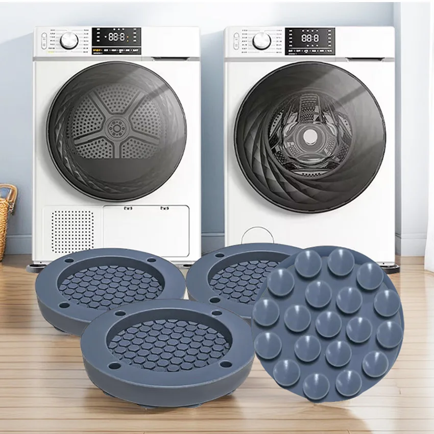 Anti Vibration Feet Pads For Washing Machine Mat Slipstop Silent Universal Support Washer Washing Machine Foot Pads Protects