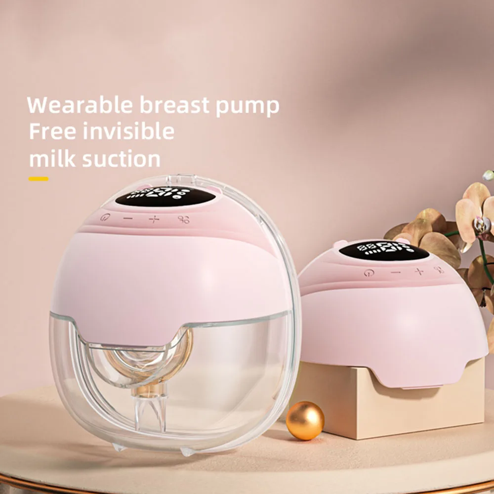 Elektrische Milchpumpe, geräuschlos, hohe Saugkraft, freihändig, tragbare Milchpumpe, BPA-frei, Komfort-Milchsammler