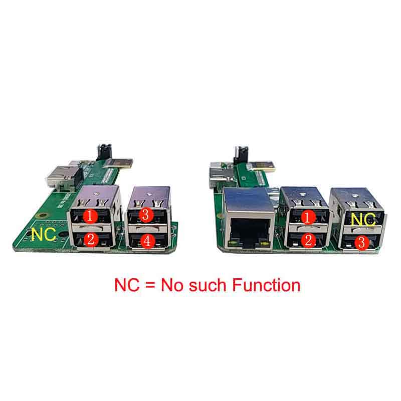 Адаптер интерфейса Raspberry Pi Zero от 2 Вт до 3B/4B Плата расширения Zero к Pi3/Pi4/Pi5 Zero Pi0 USB-концентратор RJ45 Шляпа