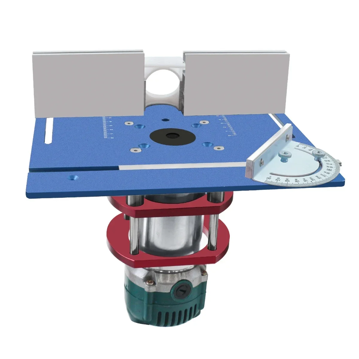 Aluminium Router Table Insert Plate Set of 3, Woodworking Trimmer Electric Wood Milling Flip Plate for Carpenter Auxiliary Tools