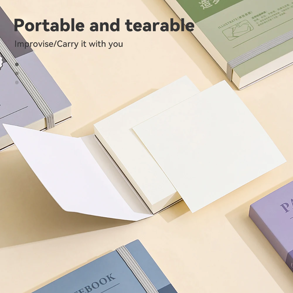 Tearable Drawing Notebook Sketchbook Handbook 250gsm Paper 40sheet Mini Book for Watercolor Acrylic Marker Pen Oil Paint Gouache