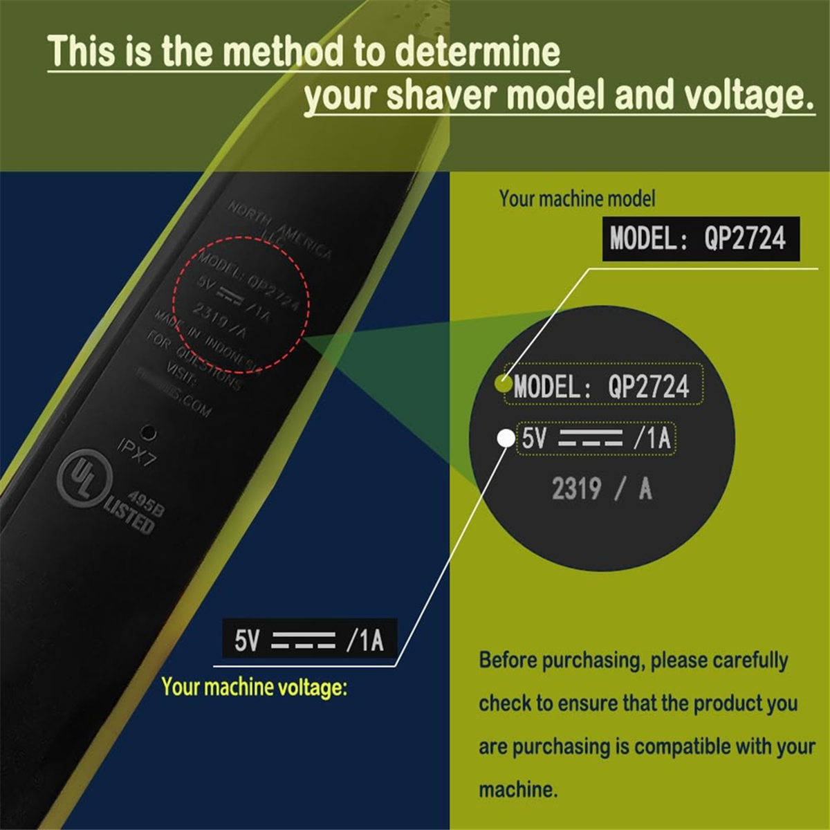 BABQ 2 ชิ้น 5 โวลต์ 1A USB เครื่องโกนหนวดสายไฟสําหรับ Philips QP2724 QP2834 QP1924 MG9520 เครื่องโกนหนวดไฟฟ้า Trimmer สายชาร์จ