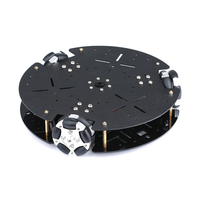 5kg Load 58mm Omnidirectional 3 Wheel Chassis With DC Motor 3WD Omni Mobile Robot Omni Robot Smart Car for Arduino Robot DIY Kit