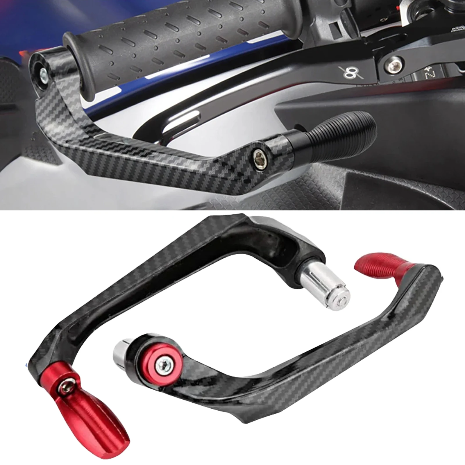 Universal motocicleta cnc liga de alumínio guiador alavanca embreagem freio mão guarda protetor modificação acessórios handguard