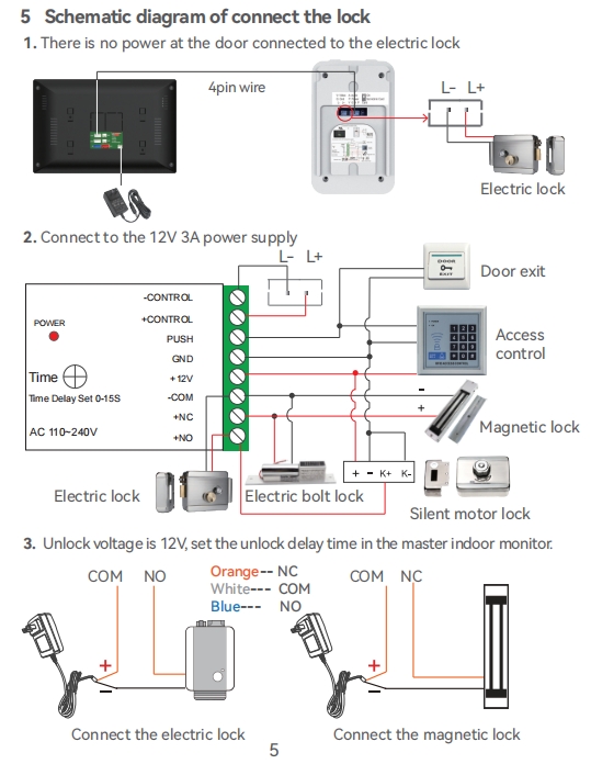 Tuya app wifi kits de vídeo porteiro sistema visual campainha 1080p entrada interfone câmera porta para casa villa apartamento