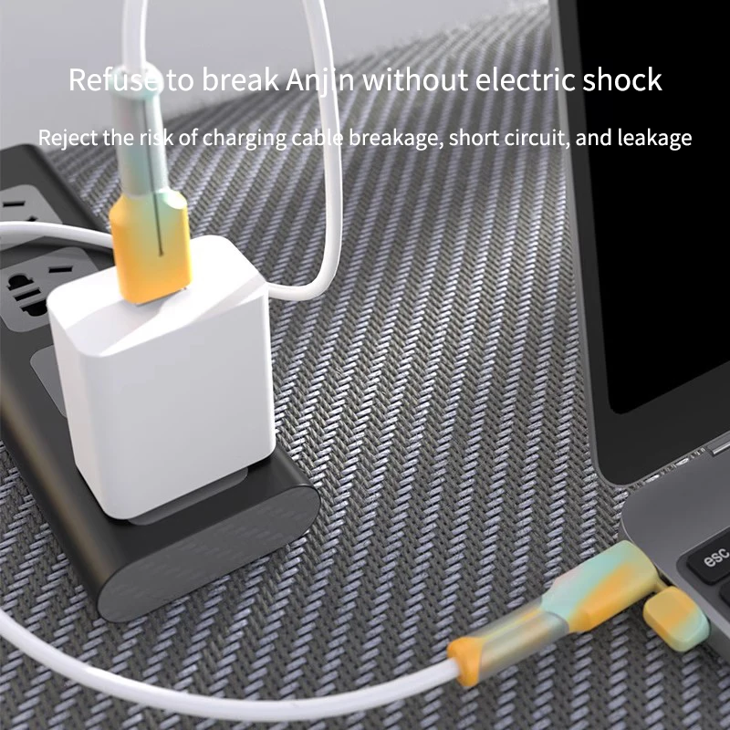 Capa de proteção para cabo de dados com anti-dobramento e anti-quebra, adequada para cabo de carregamento Apple 15, telefone iPhone 16 Promax