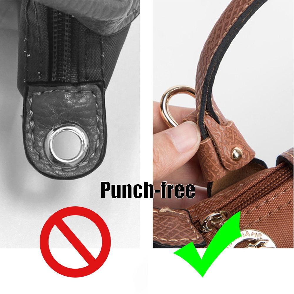 Tracolla in vera pelle senza punzonatura per mini borsa Longchamp Cinghie Conversione a tracolla Accessori per borse con fibbia appesa