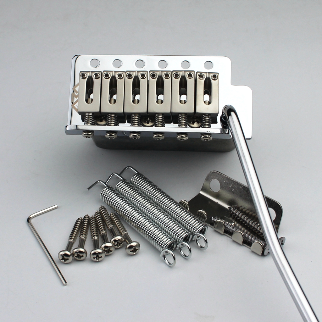 Tremolo Bridge System For ST Stratocaster ST Electric Guitar Chrome Silver Accessories Spacings 10.5mm