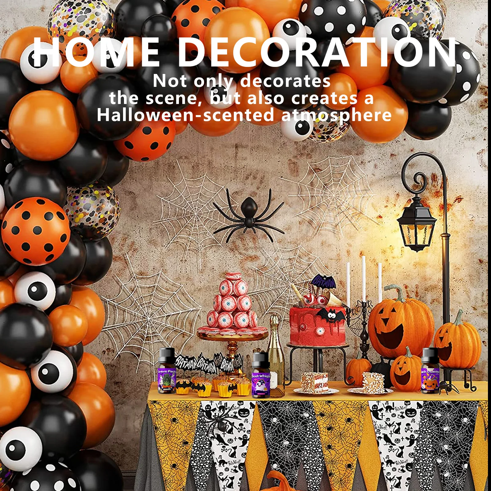6PC/3PC/1PC Halloween Essential Oils Jack O'Lantern Ghost Whisper Grave Party Black Cat Hidden Witch Incantation Vampire Hunting