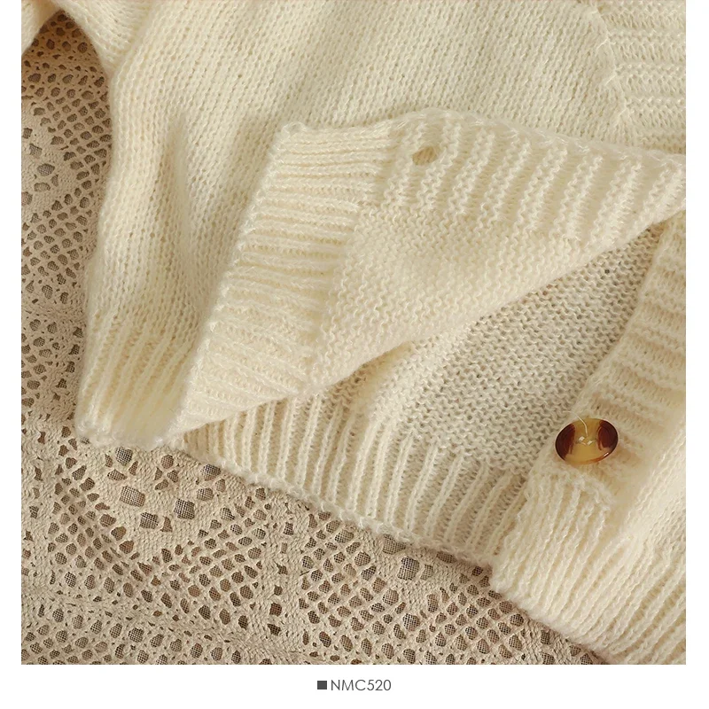 PTKPCC Neue Herbst Bunte Applique Blume Strickjacke für Frauen Nette Lange V-ausschnitt Stricken Crop Pullover Mädchen Weiche Strickwaren