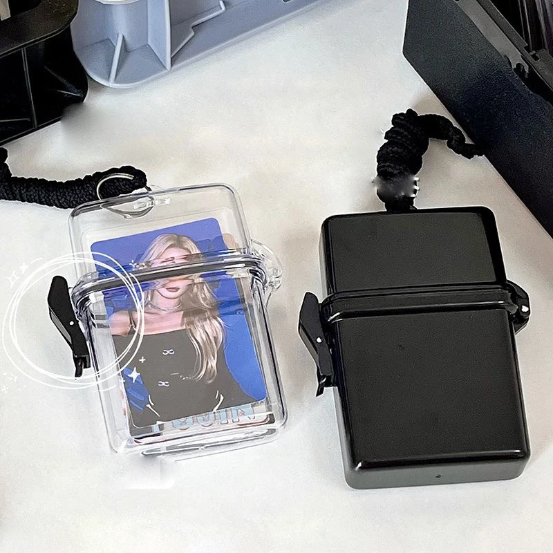 Ins Toploader photoberds Storage Box Kpop Idol Photo Card Holder scatole Kawaii Album Case Container custodia portatile