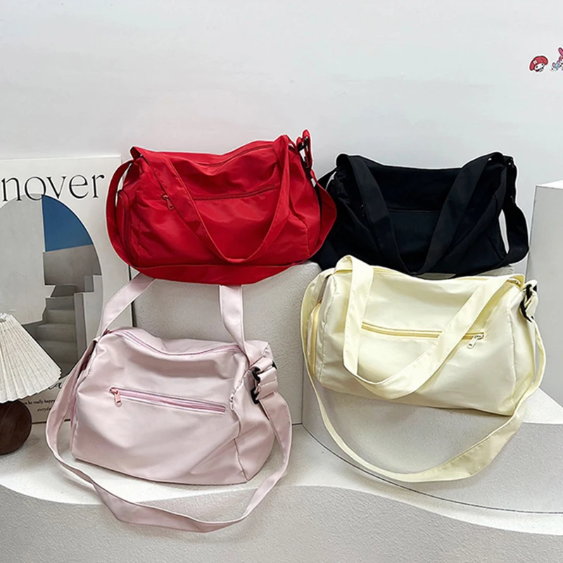 Duże torby podróżne crossbody dla kobiet, płócienne torby na ramię, torby sportowe do jogi, modne damskie torebki.