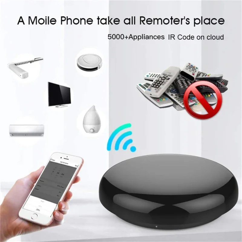 Tuya สมาร์ท WiFi Universal IR รีโมทคอนโทรล 38KHz DIY Smart LIfe APP ควบคุมเสียงสําหรับทีวี DVD AC ด้วย Alexa Alice Google Home
