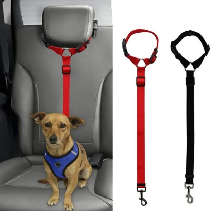 Hundeleine, Sicherheitsgurt, verstellbar, für Hunde und Katzen, Auto-Sicherheitsgurt für Hunde, Reisen, Traktion, Halsband, Geschirr, Hundeleine, klein, mittelgroß