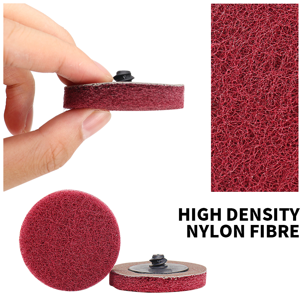 30 Chiếc 2Inch CuộN Khóa Bề Mặt Chà Nhám Đĩa Pad Đánh Bóng Giấy Nhám Để Chế Biến Gỗ Kim Loại Dụng Cụ Quay