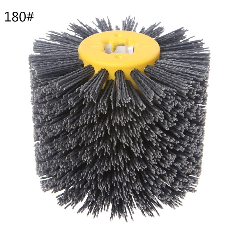 Tête de brosse Abrasive d'ébavurage, outils de polissage et de ponçage, roue en fil de Nylon épais et fin, meuleuse d'angle, noyau transversal