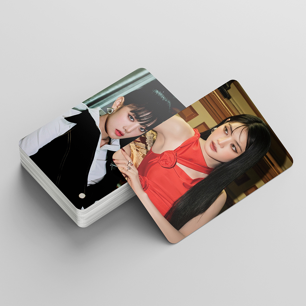 55 ピース/セット Kpop GIDLE INEVER DIE ロモカード (G)I-DLE アルバムガールズ I Burn フォトカードポストカードファンギフト