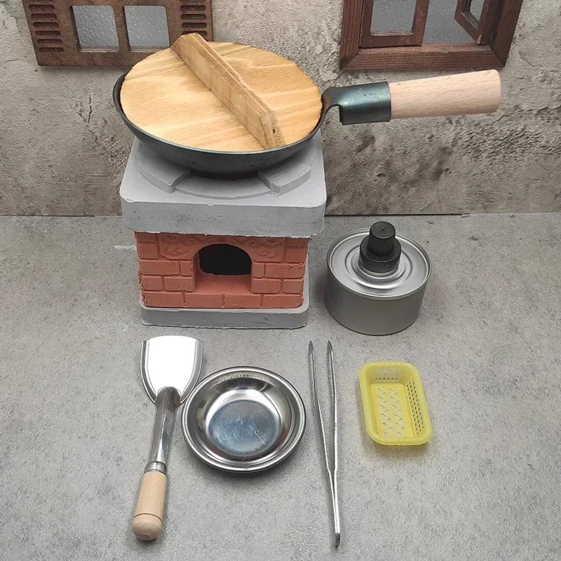 Mini muebles de cocina para casa de muñecas, casa de muñecas de modelos para juego completo, muebles de cocina, accesorios decorativos