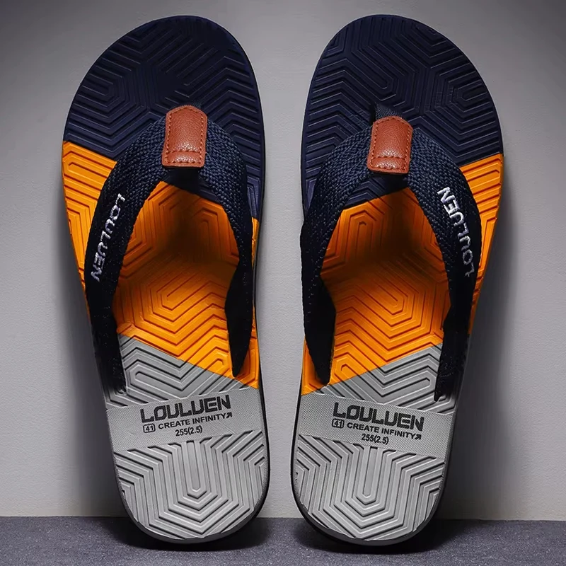 Infradito da uomo di vendita calda di alta qualità Infradito da spiaggia estiva da uomo Moda traspirante Casual Pantofole da spiaggia da uomo Estate all'aperto