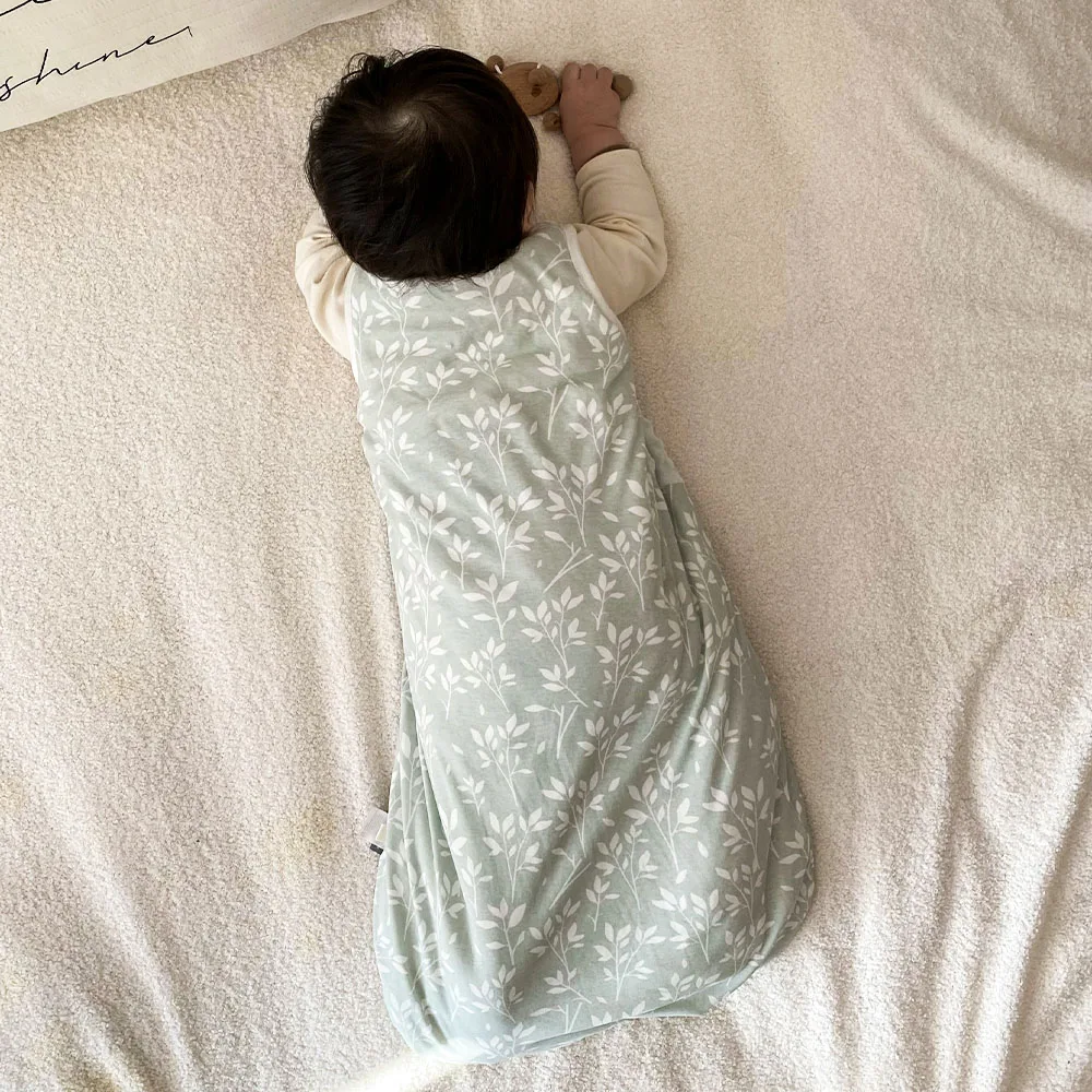 Sleeping Bag For Babies 3-24 Months Warm Soft Doudou Patchwork 2.5Tog Sleepsacks Sleeveless 2-Ways Zipper Anti-Kick Blanket