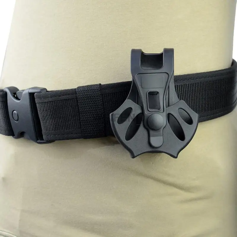 Tactical Algema Coldre, Polícia Algemas Capa, Rotação de 360 Graus, Cinto Clipe, Militar Open Top Case Acessórios