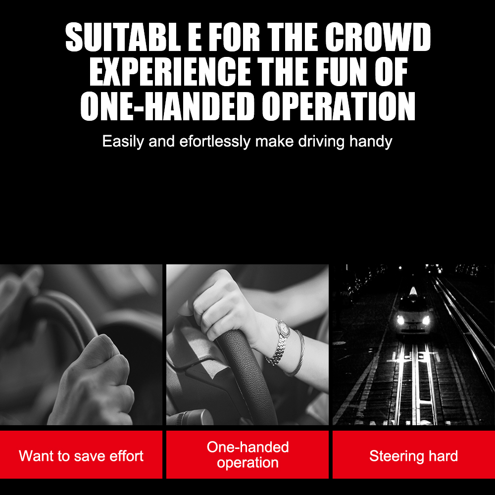 自動車部品省力車のステアリングホイールブースタースピナーノブトラックトラクターフォークリフト 360 度グリップボール回転ハンドコントロール