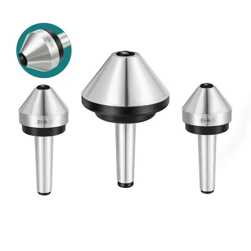 MT2 MT3 MT4 MT5 Morse Tapper Cone Mushroom Head Center Umbrella-type Rotating Center High Precision CNC Lathe Live Thimble