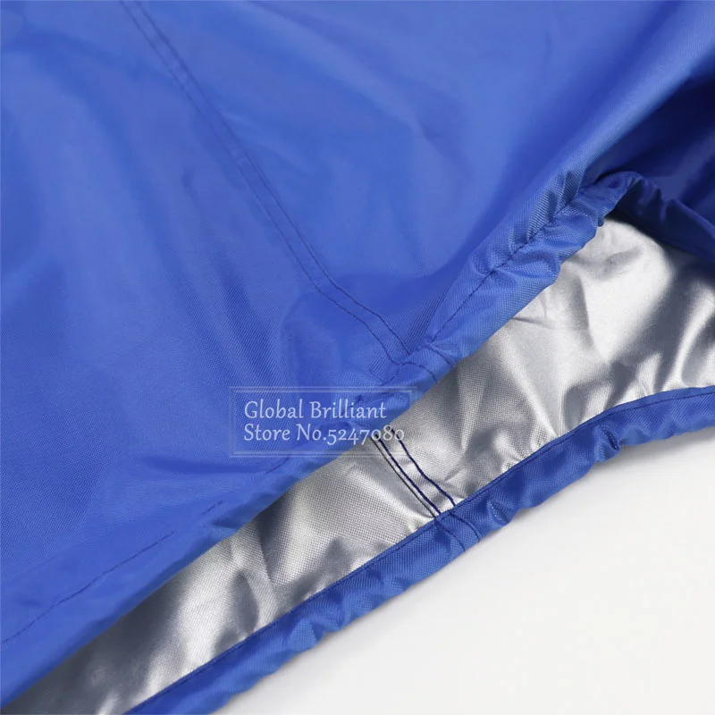 420d 6-225hp barco completo motor de popa capa impermeável pára-sol proteção à prova de poeira azul para motor 6-225hp