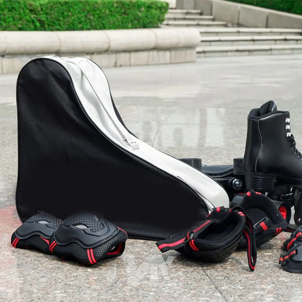1pcs Waterproof Polyester Carrier Bag Portable Skate Bag Thick and Wide For Ice Roller Skating Inline Speed Skates Carrier Bag