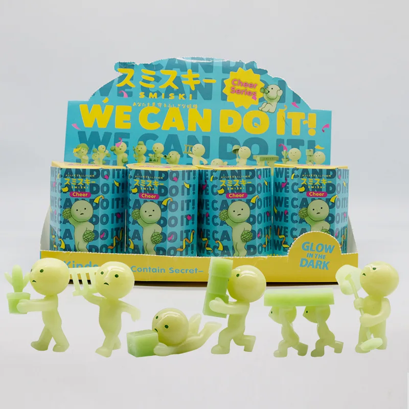 Smiski Biolumineszierende Figur Night Glow Model Collector Decor Limited Mystery Pack Geschenk für Fans Weihnachten Geburtstag Überraschung