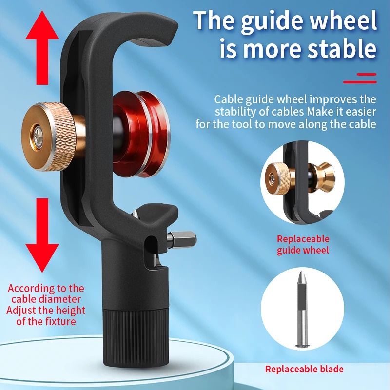 Semi-Metal ACS-2 Optical Fiber Cable Sheath Wire Stripping Knife 4-10mm/8-28.6mm Fiber Optic Armored Cable Stripping Knives