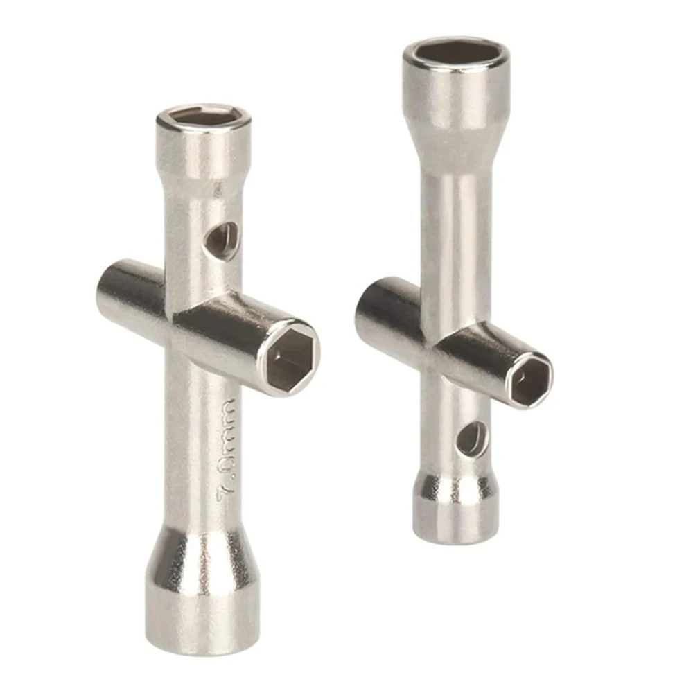 Mini Spanner4 in 1 3D Printer Nozzle Tool M2 M2.5 M3 M4 Schroef Moer Zeshoekige Kruissleutel Voor E3D V5 V6 Bambu X1 P1 A1 Nozzle