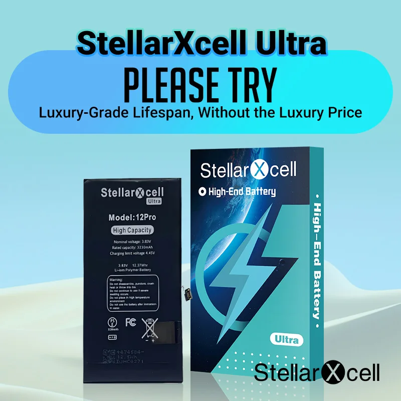 StellarXcell Ultra Akku für iPhone Akku 7 8 Plus 11 12 Mini 13 Pro MAX X XS XR 14 Pro Max 12Pro Ersatz-Lithium-Akku