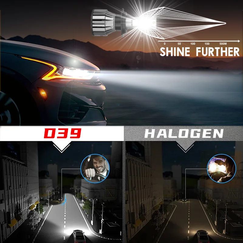 H7 H4 LED-autokoplampen H1 H11 HB3 9005 HB4 9006 9012 Witte LED-mistlampen 12V 120000LM 75W Autolichten 2 STUKS