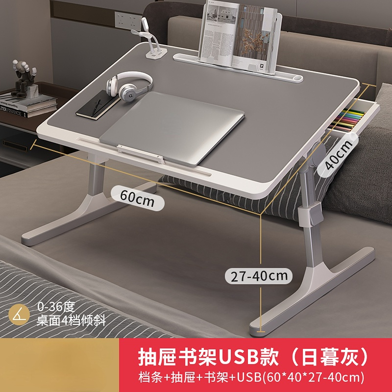 Home Folding Laptop Desk, Cama e Sofá, Bandeja de cama, Mesa portátil para estudo, Top de cama de leitura