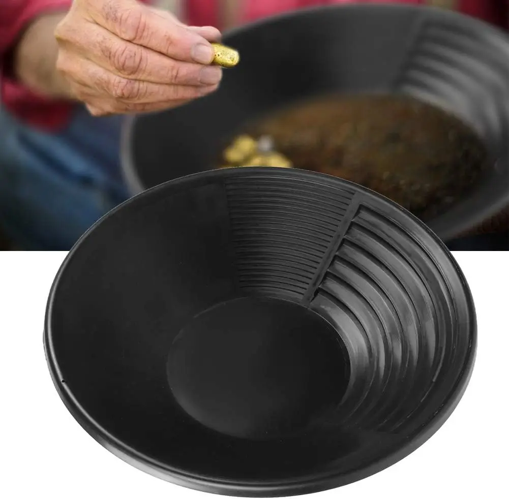 Gran oferta de 15 pulgadas, cacerola de plástico para oro, lavabo, pepita, cacerola de minería, dragado, prospección, herramienta de Río, equipo de lavado de oro