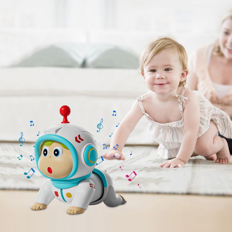 Electric Crawling Toys Developmental Crawling Toy With Head Teether Learning-Education Toys For 0-3 Years Old Toddler For Kids