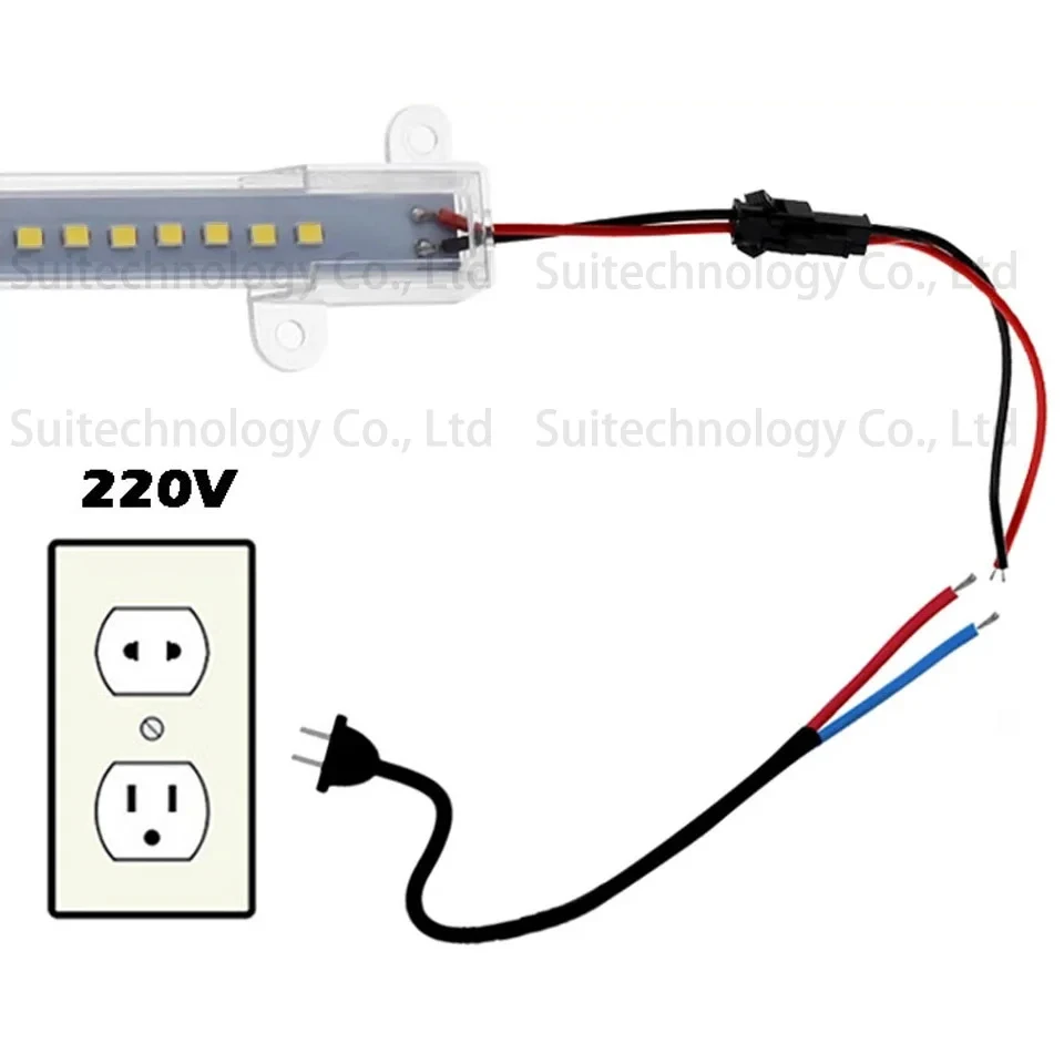 Sztywna taśma LED o wysokiej jasności 6W fluorescencyjna taśma rurowa do reflektora przemysłowego AC220V 30/40/60cm
