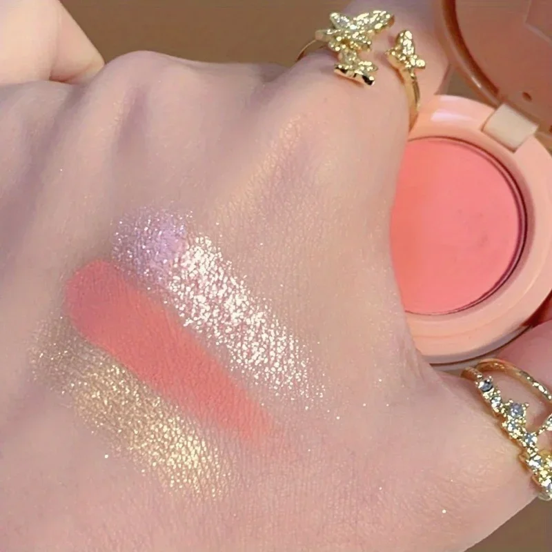 3in1 Blush Palette Pressed Highlighter Palette Long Lasting Waterproof Matte Highlighter Shimmer Blush แต่งหน้า