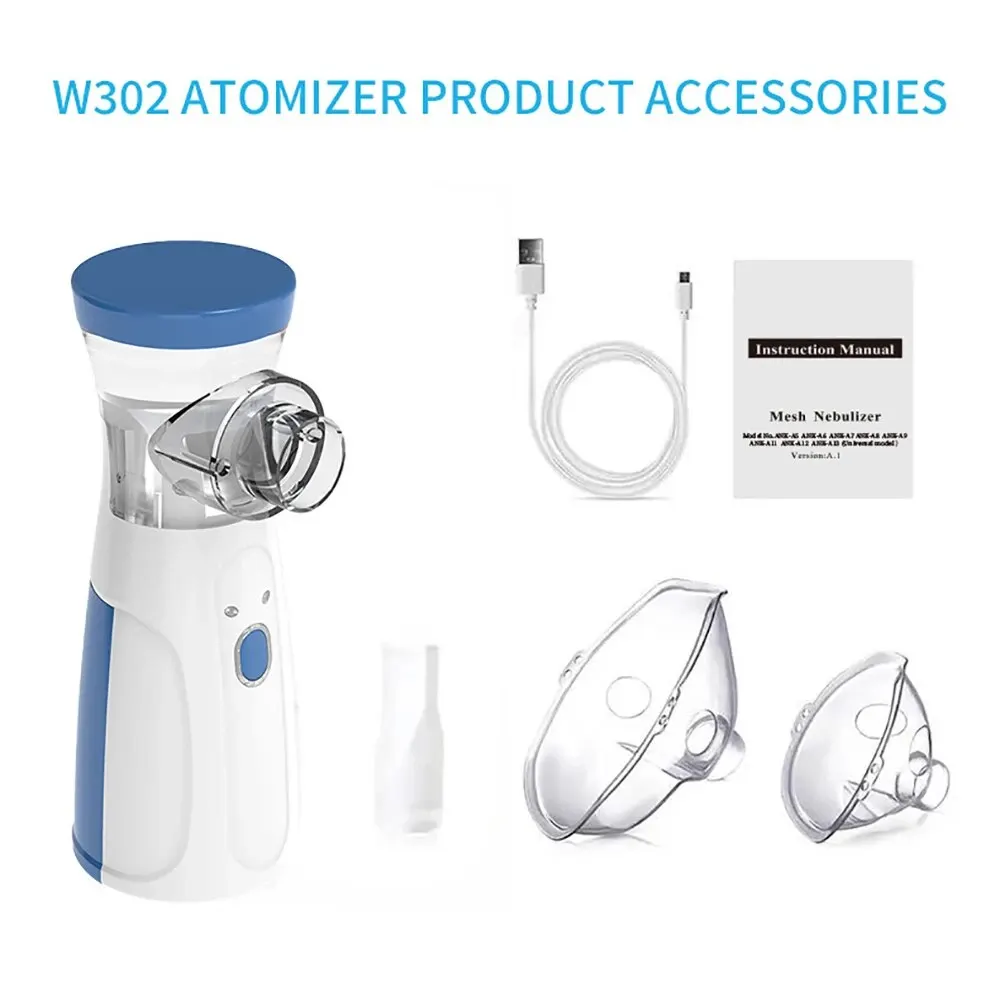 Medical Nebulizer หอบหืด Inhaler Handhe แบบพกพา Inhalator ผู้ใหญ่เด็กเด็ก Mini Silent Steam Nasal Humidifier เครื่องมือ Nebulizer