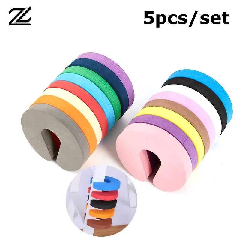 5 stücke Schaum Tür stopper Home Security Türclip Küche Schlafzimmer Tür stoppt Baby Kinder Sicherheit Fingers chutz Schutz Tür Hardware