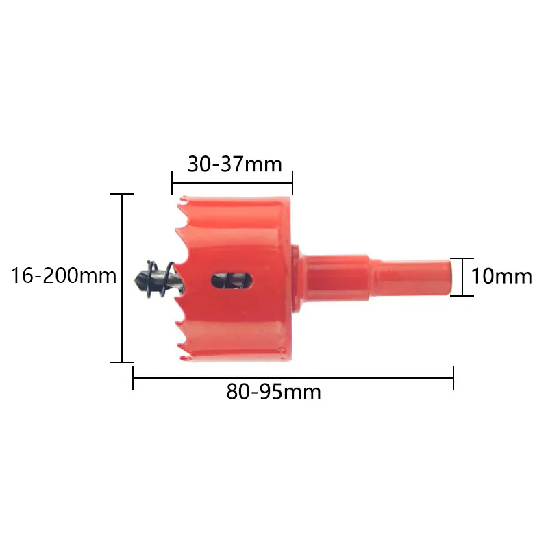 1 個 16-200 ミリメートルバイメタル木材ホールソーセット木工板金プラスチアルミニウム掘削ドリルビット DIY ツールアクセサリー