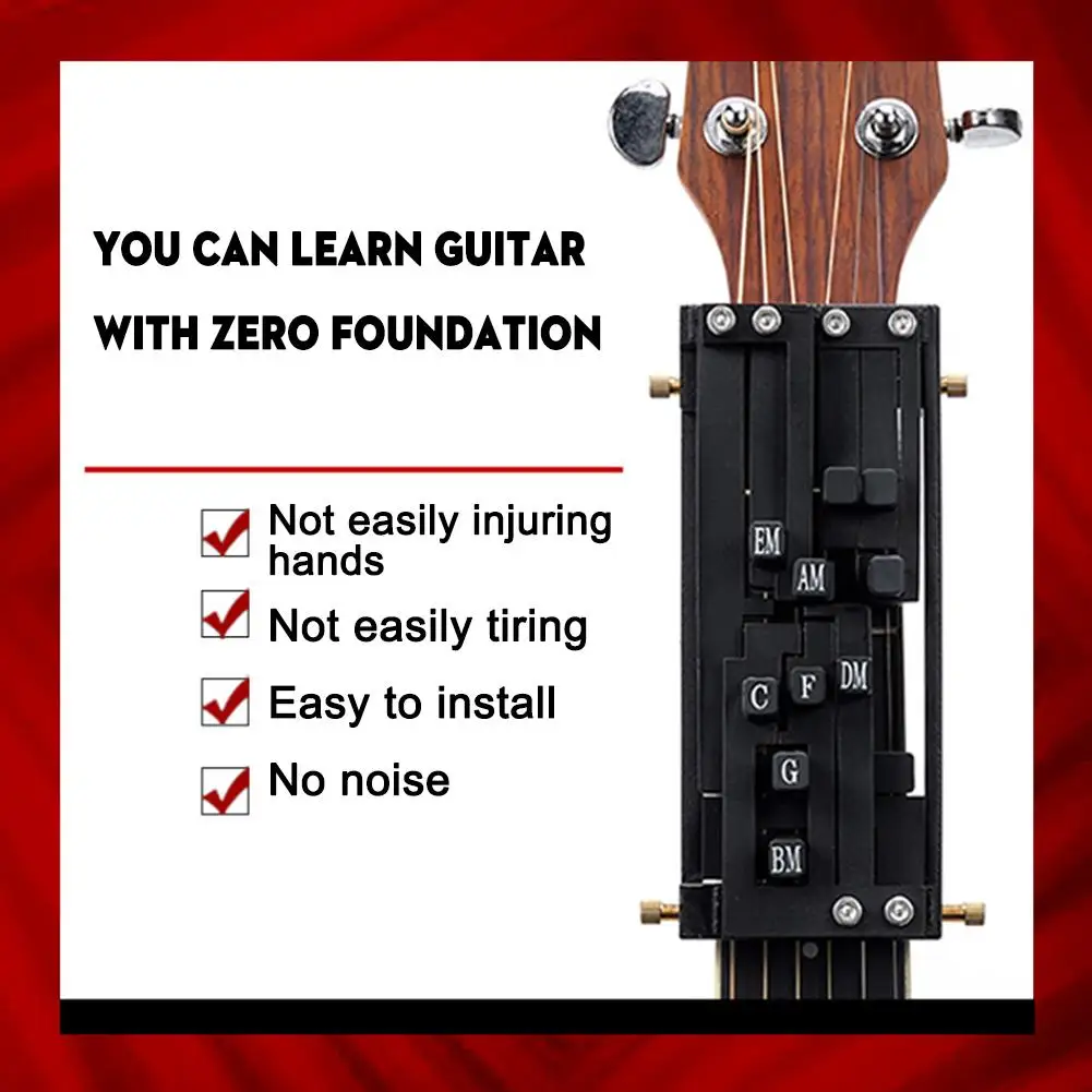 Acordes de ayuda para guitarra, sistema de aprendizaje de guitarra portátil, enseñanza para principiantes, herramientas de práctica, accesorios para guitarra