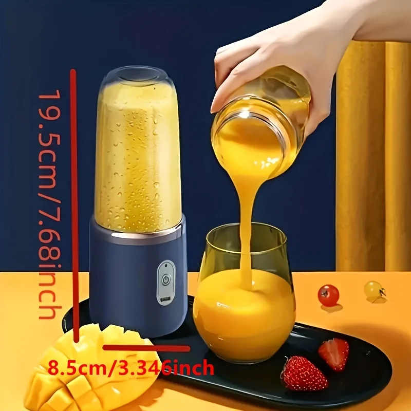 Mezcladores de frutas USB multifunción de doble taza, exprimidores eléctricos portátiles, licuadora, exprimidor de frutas, taza, batido de alimentos, fabricante de jugo