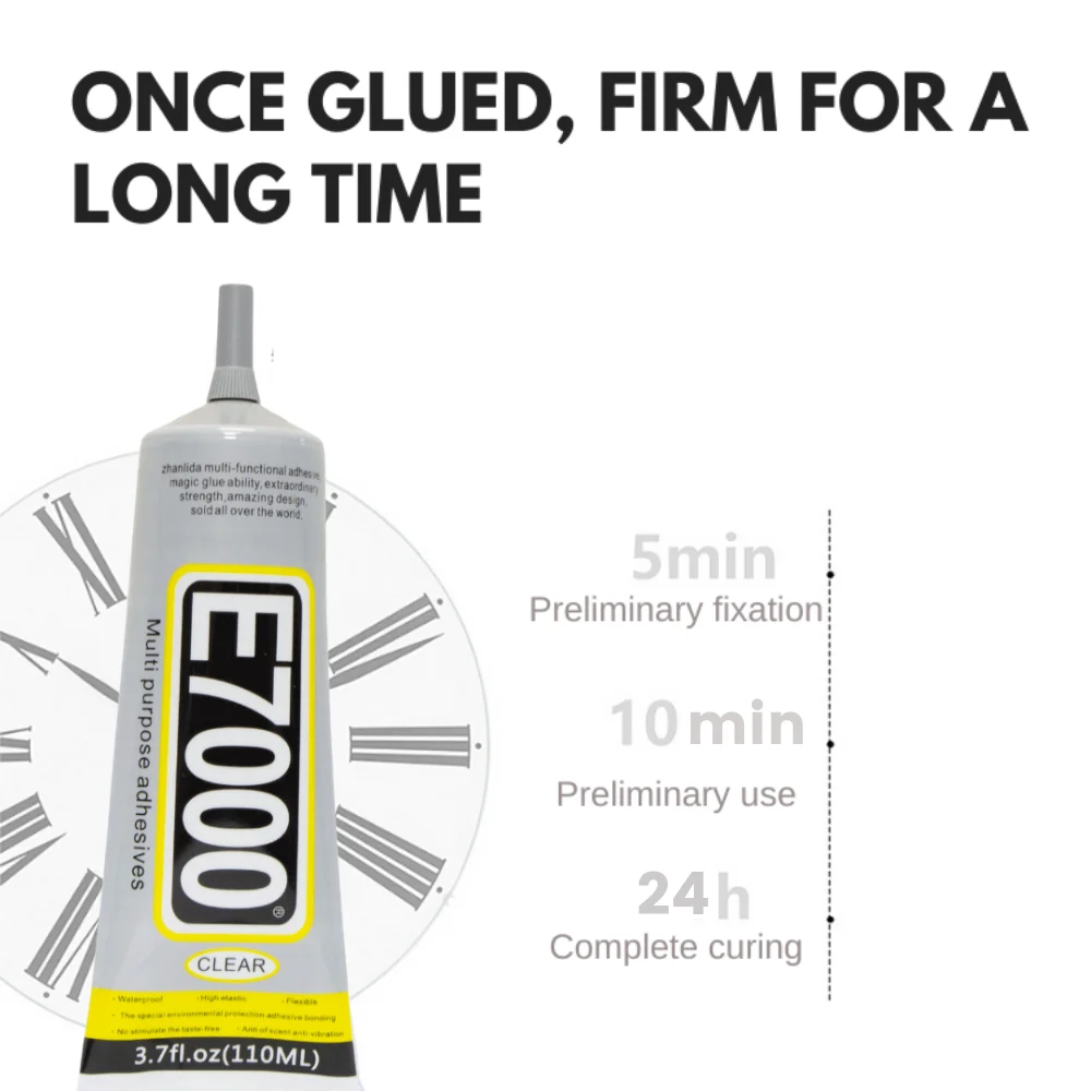 1pcs DYM E7000 50/110ML CLEAR Contact DIY ผ้าเส้นใยผ้ากาวอเนกประสงค์งานแต่งงานชุดหนังกระเป๋าเพชรแก้วกาว