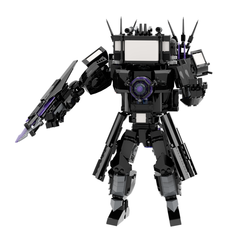 835 ピース/セット Skibidi トイレジャイアントバージョンアップグレードタイタンテレビマンビルディングブロック DIY 組み立てレンガのおもちゃ男の子のためのクリスマスギフト